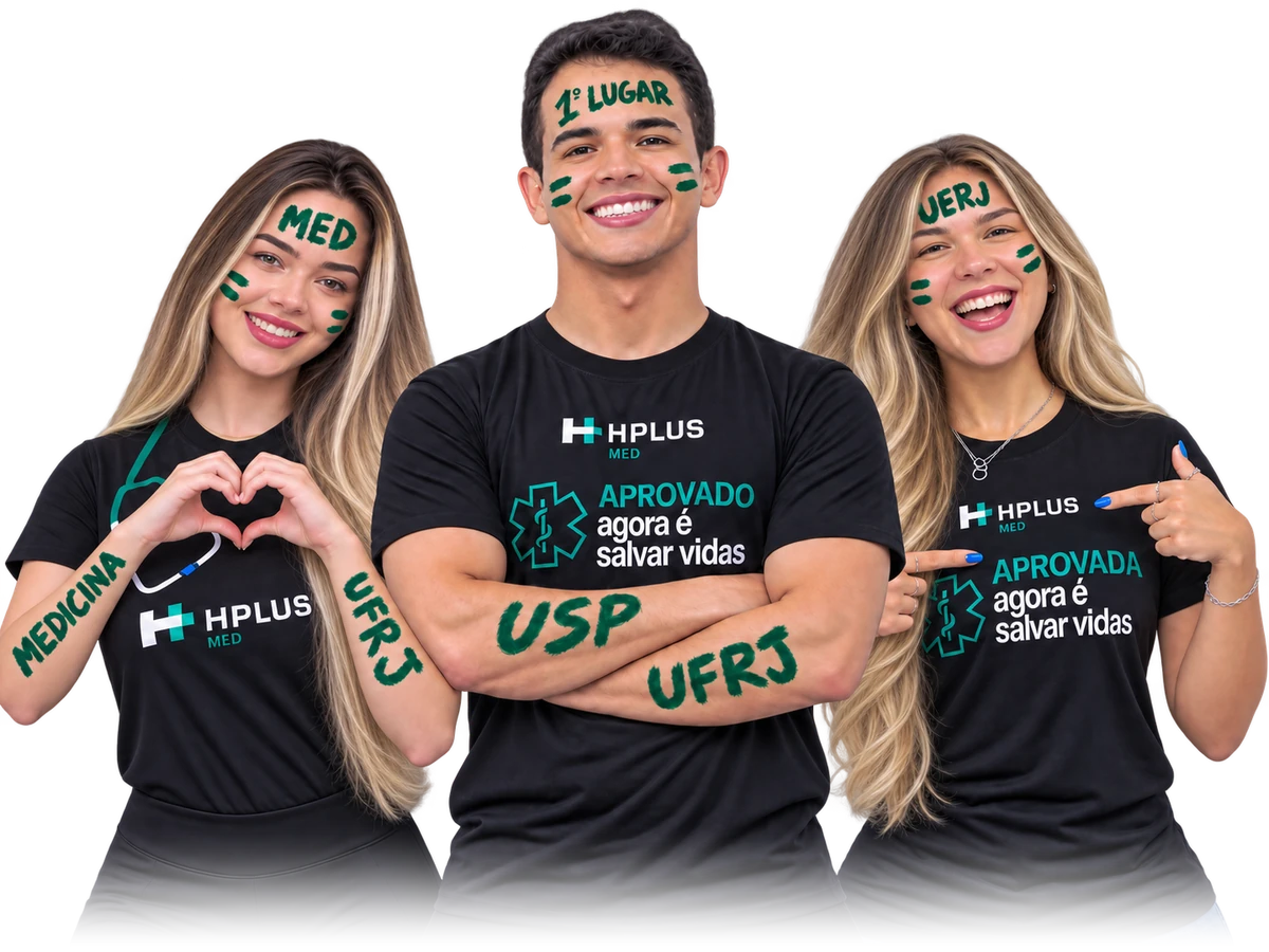 Aprovados do Hplus em Medicina na USP, UFRJ e UERJ, um deles em 1º lugar