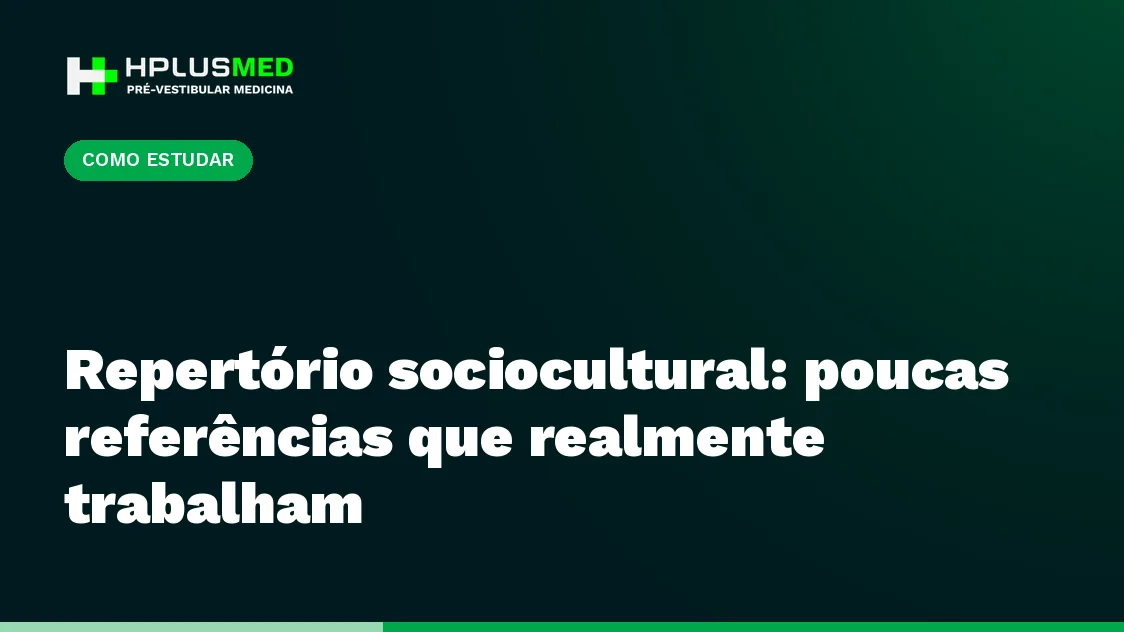 Repertório sociocultural: poucas referências que realmente trabalham