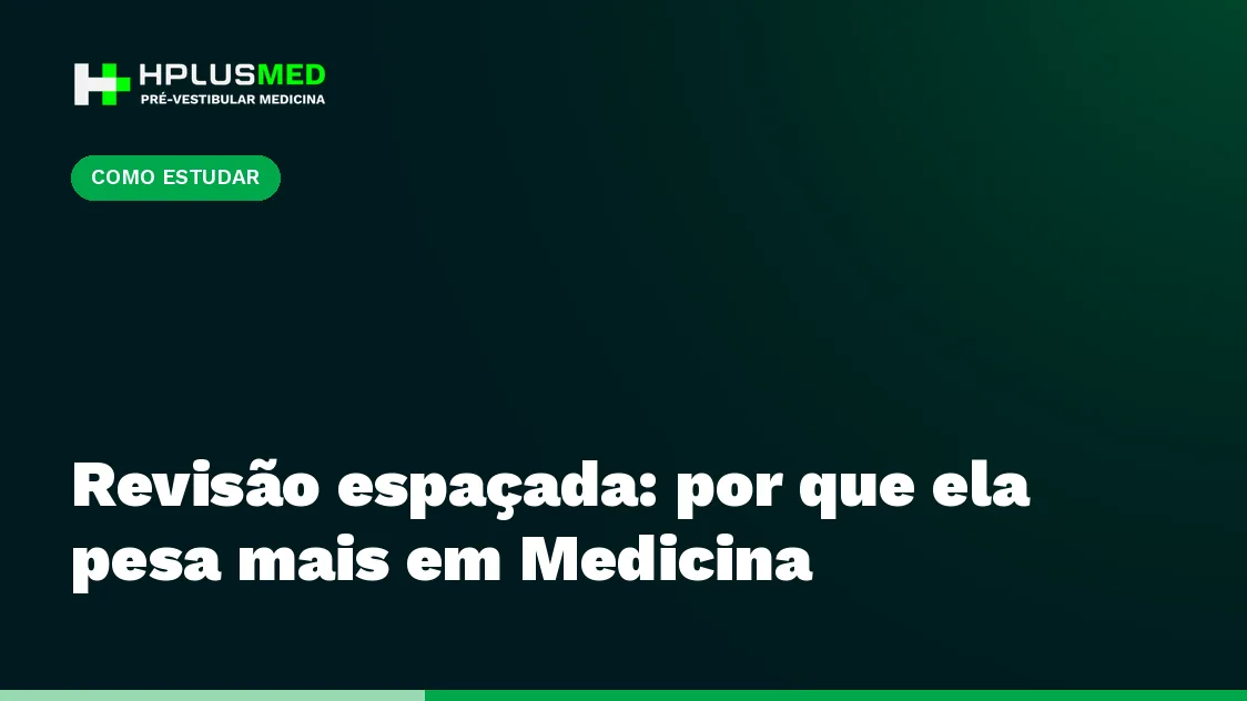 Revisão espaçada: por que ela pesa mais em Medicina