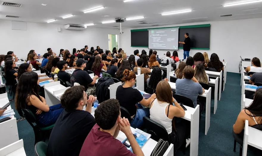 Turma do Hplus Med em aula
