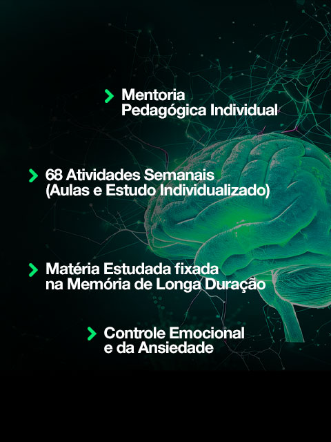 Mentoria
Pedagógica Individual, Matéria Estudada fixada na Memória de Longa Duração, Controle Emocional e da Ansiedade